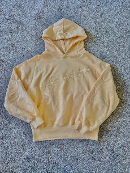 Cold Culture Tops - Cold culture hoodie yellow Star Embroidered size xs